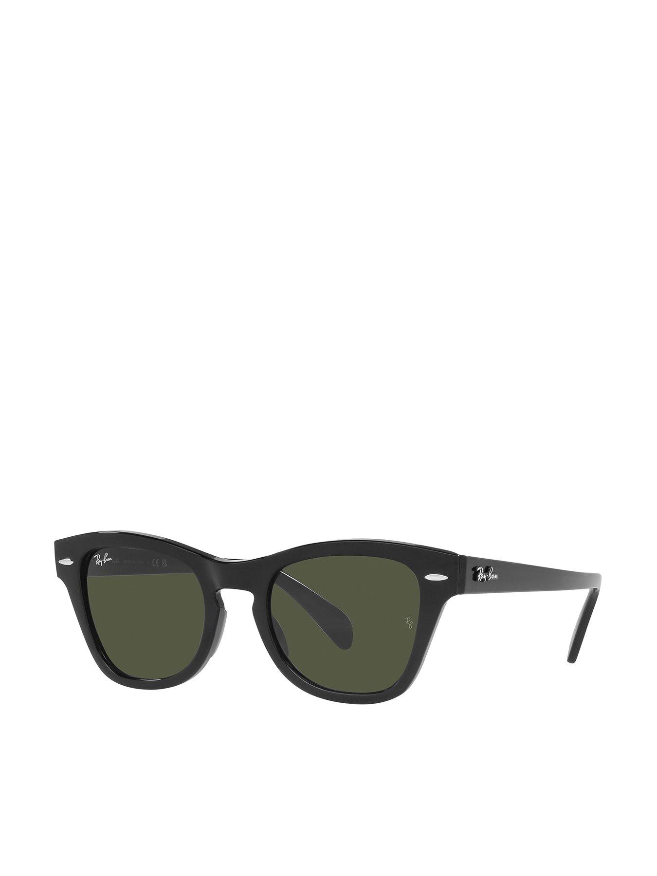Buy Ray-Ban RB2191 UV-Protected Rectangular Sunglasses | Green Color Men |  AJIO LUXE
